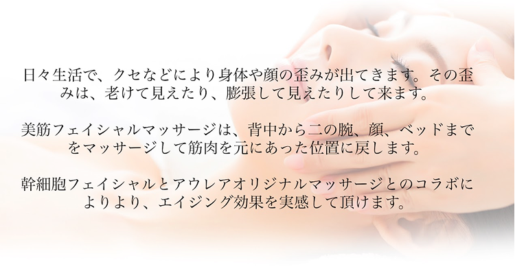 アウレアオリジナル美筋フェイシャルとは